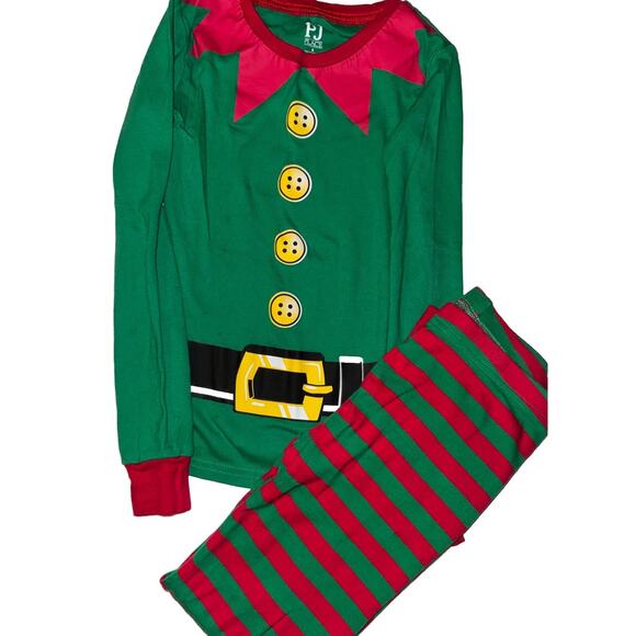 Childrens Place Elf Pajamas Size 8 Boys Or Girls Snug Fit Christmas Jammies - Picture 2 of 5